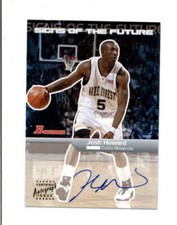 JOSH HOWARD 2003/04 BOWMAN ROOKIES & STARS SIGNS OF THE FUTURE AUTO RC BD4750