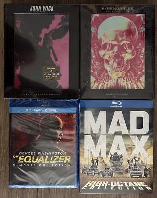 Коллекции ДЖОН УИК, РАСХОДНЫЕ МАТЕРИАЛЫ, ЭКВАЛАЙЗЕР И MAD MAX (BLU-RAY, цифровые) - Изображение 1 из 4