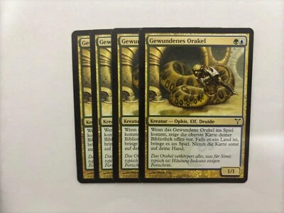 MTG 4X GERMAN DISSENSION COILING ORACLE NM MAGIC THE GATHERING CREATURE COMMON - Image 1 of 4