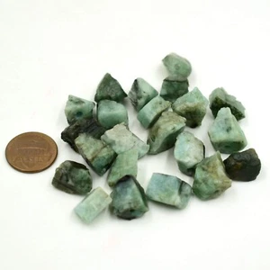 Natural Emerald Raw Rough 10 to 15 MM Tumbles Wholesale Lots Loose Gemstone  - Picture 1 of 6