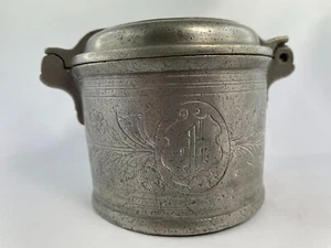 Nürnberger Hostiendose Zinn Dose ~ 1760 Johann Georg Marx Nürnberg - Bild 1 von 24