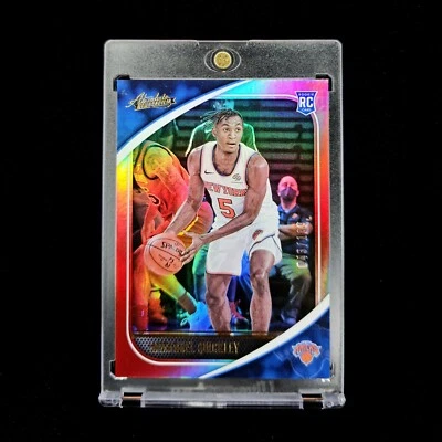 Numbered Red #/199 Immanuel Quickley RC 2020-21 Absolute Memorabilia Rookie #68 - Image 1 of 4