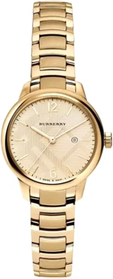 Brand New Burberry BU10109 The Classic 32 mm Gold Tone Steel Women's  Watch - Image 1 of 2