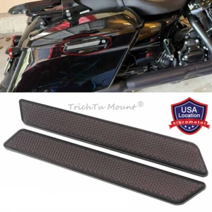Smoke Saddlebag Latch Cover Reflector For Harley Touring Street Road Glide 14-up - Picture 1 of 17
