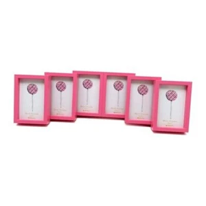 Mini Size Picture Frames, Baby photo frame, 2x3'', set of 6, For tabletop Pink - Picture 1 of 6