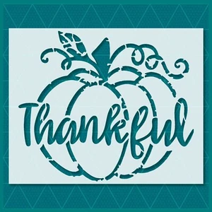 Thanksgiving Pumpkin Stencil – Fall, Harvest, Turkey, Autumn, Rustic, Holiday Ar - Picture 1 of 5