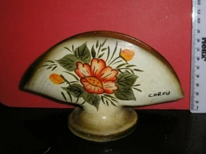 Porta tovaglioli in ceramica motivo floreale. Decorazione tavola. Fatto a mano a Corfù. - Foto 1 di 4
