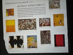 Scott #4444 Abstract Expressionists Pane of 10 44¢ Stamps (2010) - Picture 1 of 2