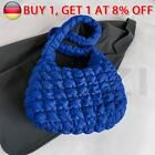 # Women Bubble Satchel Bag Casual Cloud Pleatd Bag Daily Dating Bag (Blue)