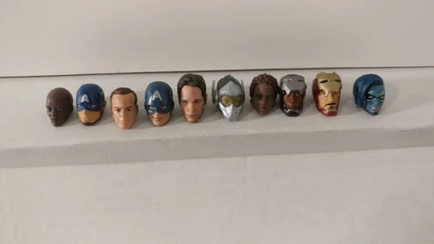 Marvel Legends Head Lot Fodder Parts Cover