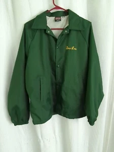 Vintage grüne Druckknopf Traktor Ziehen Team Jacke Medium - Bild 1 von 8