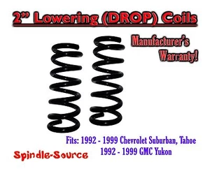 1992 - 1999 Suburban Yukon Tahoe 2" FRONT Lowering Drop Coils Springs Kit 92-99 - Picture 1 of 1