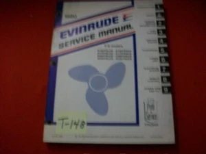 VINTAGE 1980 EVINRUDE OUTBOARD SERVICE MANUAL 150 175 200 235 HP V-6 MODELS - Picture 1 of 4