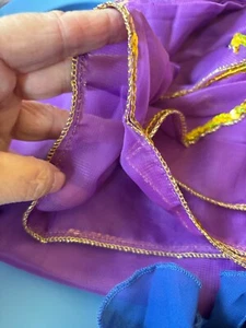 Hüft Body Schals blau und schwarz 82" groß lila 90+" längste Taillenseite - Bild 1 von 6