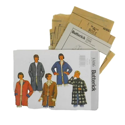 Butterick 3306 Misses Jacke Pattern Size 14-18 Uncut Shacket Quilted Rolled - Image 1 of 4