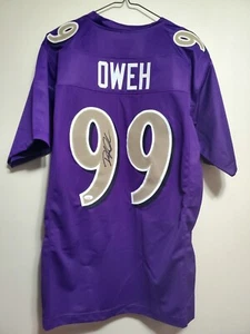 Odaf Oweh Baltimore Ravens Authentic Autographed Jersey - Picture 1 of 4