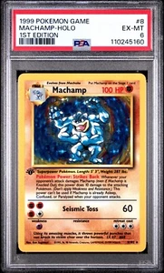 Machamp (8/102) Holo Rare - 1999 Pokémon TCG: Base Set PSA 6 EX-MT - Bild 1 von 2