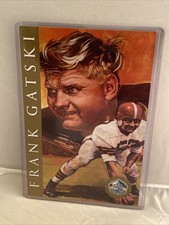 1998 Hall of Fame Gold Signature Series postcard of Frank Gatski Unsigned