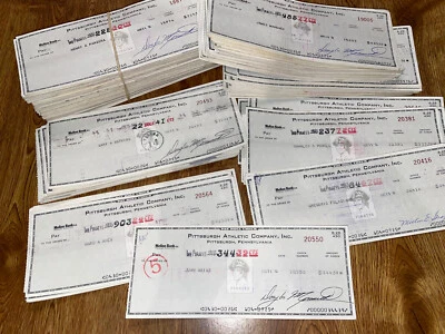 Pittsburgh Pirates 1978: cheque de nómina firmado (jugadores/personal) Foto 1 de 4
