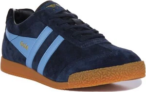 Zapatilla deportiva retro con cordones Gola Classics Harrier para mujer en azul marino talla US 5-10 - Imagen 1 de 12