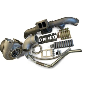 Cummins ISX T6 Exhaust Manifold Kit NEW GENUINE BorgWarner 171702 Turbocharger - Picture 1 of 11