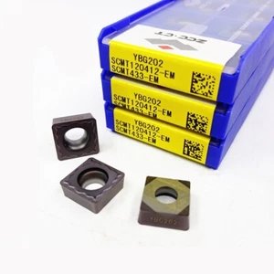 Insertos de carburo CNC ZCC.CT SCMT120412-EM YBG202 SCMT433-EM YBG202 10 unidades/caja - Imagen 1 de 1