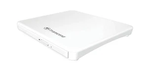 Transcend Extra Slim Portable DVD Writer 8XDVDS White - Afbeelding 1 van 3