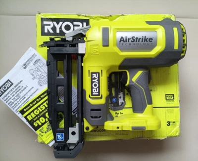 Clavadora con acabado AirStrike inalámbrica calibre 16 Ryobi ONE+ 18V (solo herramienta) Foto 1 de 4