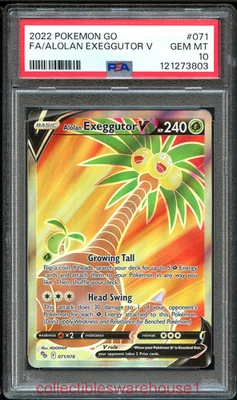 Pokemon Go Alolan Exeggutor V 071 PSA 10 - Image 1 of 2