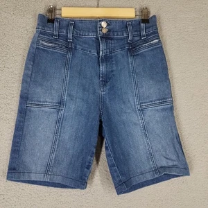 Hudson Jean Shorts Women's 30 Denim Bermuda Organic Stretch 7.5" Casual Travel - Picture 1 of 9