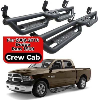 estriberas de 6" para Dodge Ram 1500 2500 2009-2018 doble cabina peldaños laterales barra Nerf Foto 1 de 4