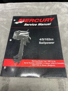 Mercury Service Manual 4 5 102cc Sailpower Start 1987 Publ 2003 90-17308R02 - Picture 1 of 7