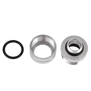 2x G1/4 Compression Fitting For OD 14MM Rigid Hard Tubing Water Cooling Syst NEW - Zdjęcie 1 z 8
