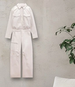 NEU MIT ETIKETT ZARA GRÖSSE MITTEL LANGER PULLOVERANZUG MIT TASCHEN UND LANGEN ÄRMELN - Bild 1 von 7