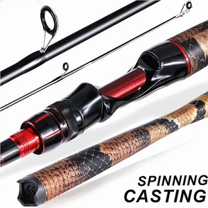 Fishing Rod Carbon Fiber 1.98m Carp Rod Fishing Ultra Light Casting Rod and Pike - Picture 1 of 16