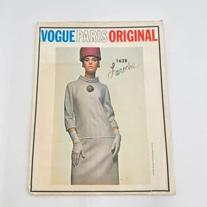 VOGUE PARIS Original 1960s LAROCHE Mod SHIFT Dress Sewing Pattern 1628 Size 14 - Picture 1 of 6
