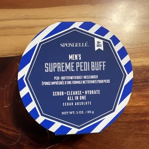 Spongelle Hombre PEDI ~ CEDAR ABSOLUT Esponja Tampón Exfolia Pies 3 Oz Nuevo - Imagen 1 de 2
