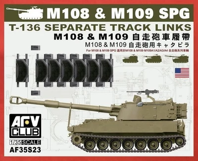 AFV Club AF35S23 1/35 M108 y M109 enlaces de vía y conectores finales envío a EE. UU. Foto 1 de 4