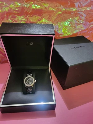 Chanel J12 Watch Ref H2571, 29 mm Black Ceramic/ Steel, Diamond Bezel Indicators - Image 1 of 4