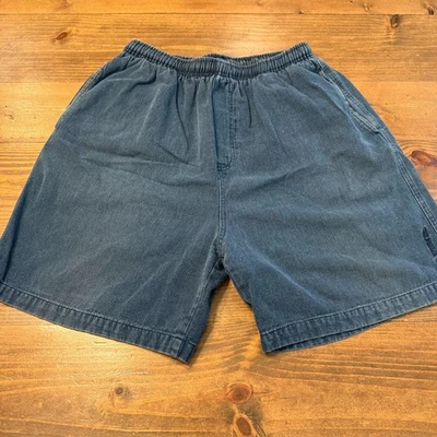 Pantalones Cortos De Colección No Fear Para Hombres XL Azul Grunge Sueltos Patinador Surf Y2K Años 90 Pull On Foto 1 de 4