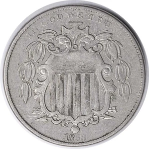 1868 Rev 68 Shield Nickel Var 3 FS-903 EF Uncertified #930 - Picture 1 of 2