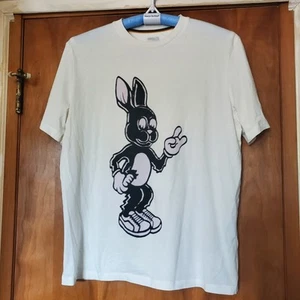 Paul Smith Men'S T-shirt Mainline Lucky Bunny Rabbit Size: M, Cream White, New - Picture 1 of 6