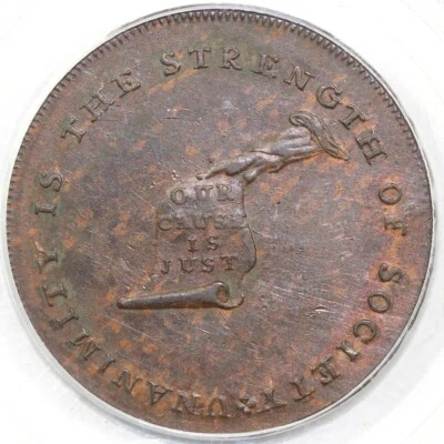 1792-94 LANCASTER Edge Kentucky Token PCGS AU 53 - Image 1 of 4