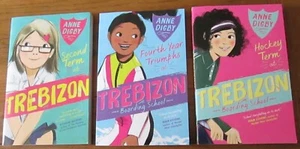 3 TrebIzon books by Anne Digby Second Term + Fourth Year Triumphs + Hockey Term - Imagen 1 de 2