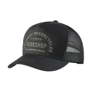 GENUINA Gorra Triumph Motorcycles Workshop Trucker Negra NUEVA MCAS2351 - Imagen 1 de 1