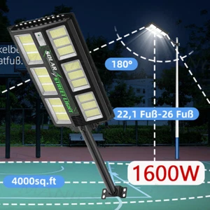 Lampione stradale solare a LED lampione stradale con telecomando luce solare faretto - Foto 1 di 10