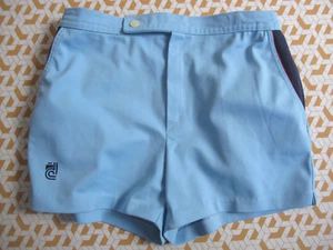 Short Made in France 80'S vintage Bleu Tennis Rare retro Homme - 80 / S - Picture 1 of 7
