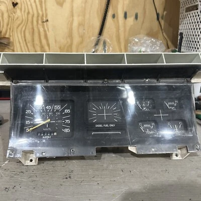 ✅ Cuadro de instrumentos velocímetro diésel Ford f250 f350 1980-86 170 k millas OEM Foto 1 de 4