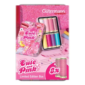 Gütermann Cute and Pink-Box 8 Stück Nähgarne in Pastellfarben Handarbeit Garnset - Bild 1 von 5