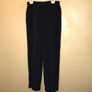 Alfred Dunner Women’s Classic Navy Blue Pull On Pants Trouser Slack Courteroy - Picture 1 of 5